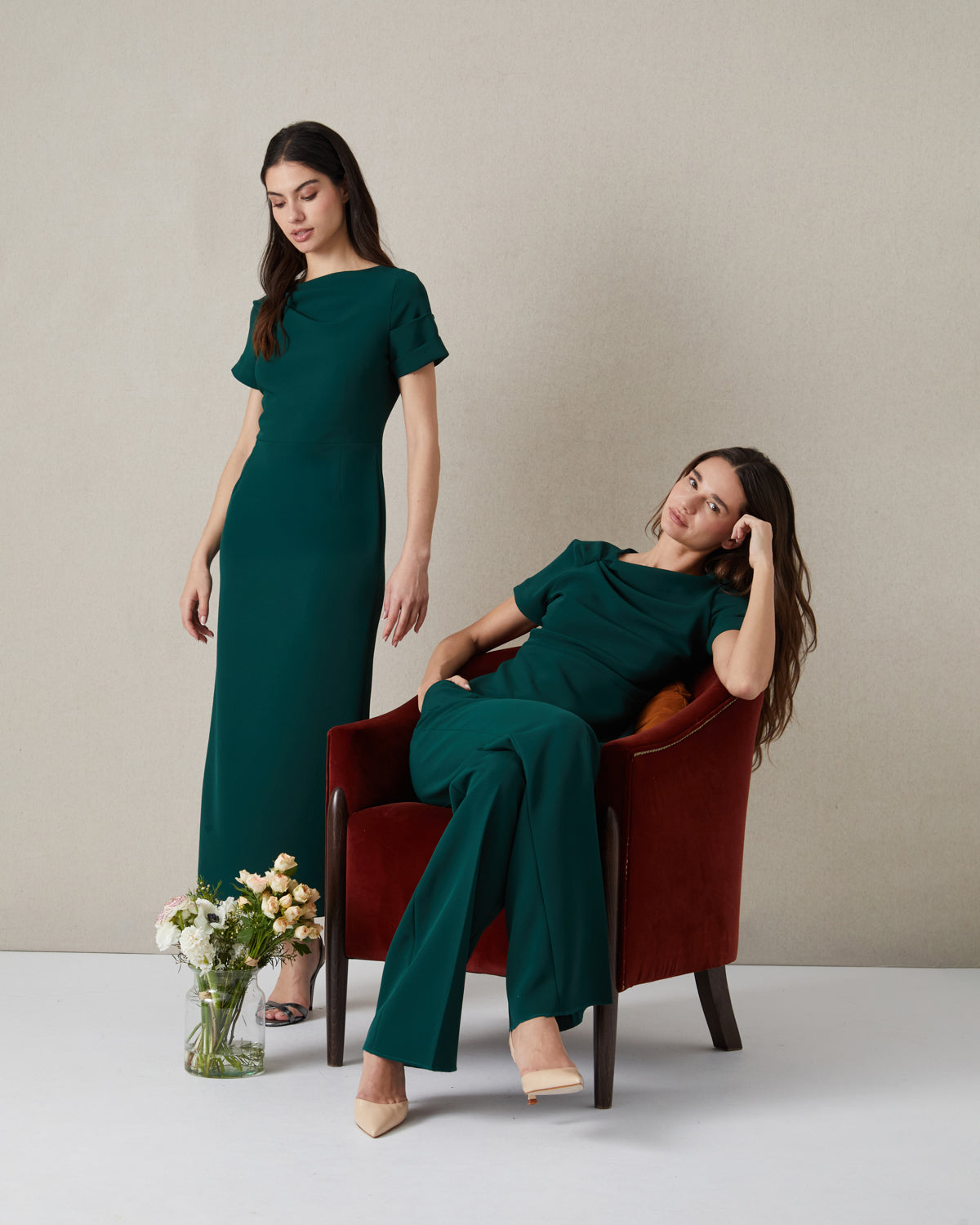 VESTIDO FRUNCE CUELLO