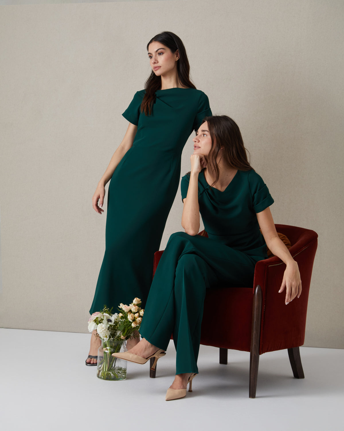VESTIDO FRUNCE CUELLO