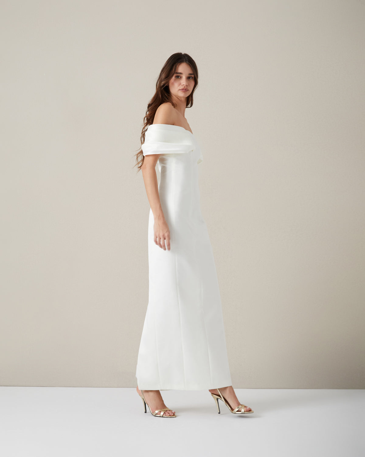 VESTIDO MANGA CORTA PLIEGUES