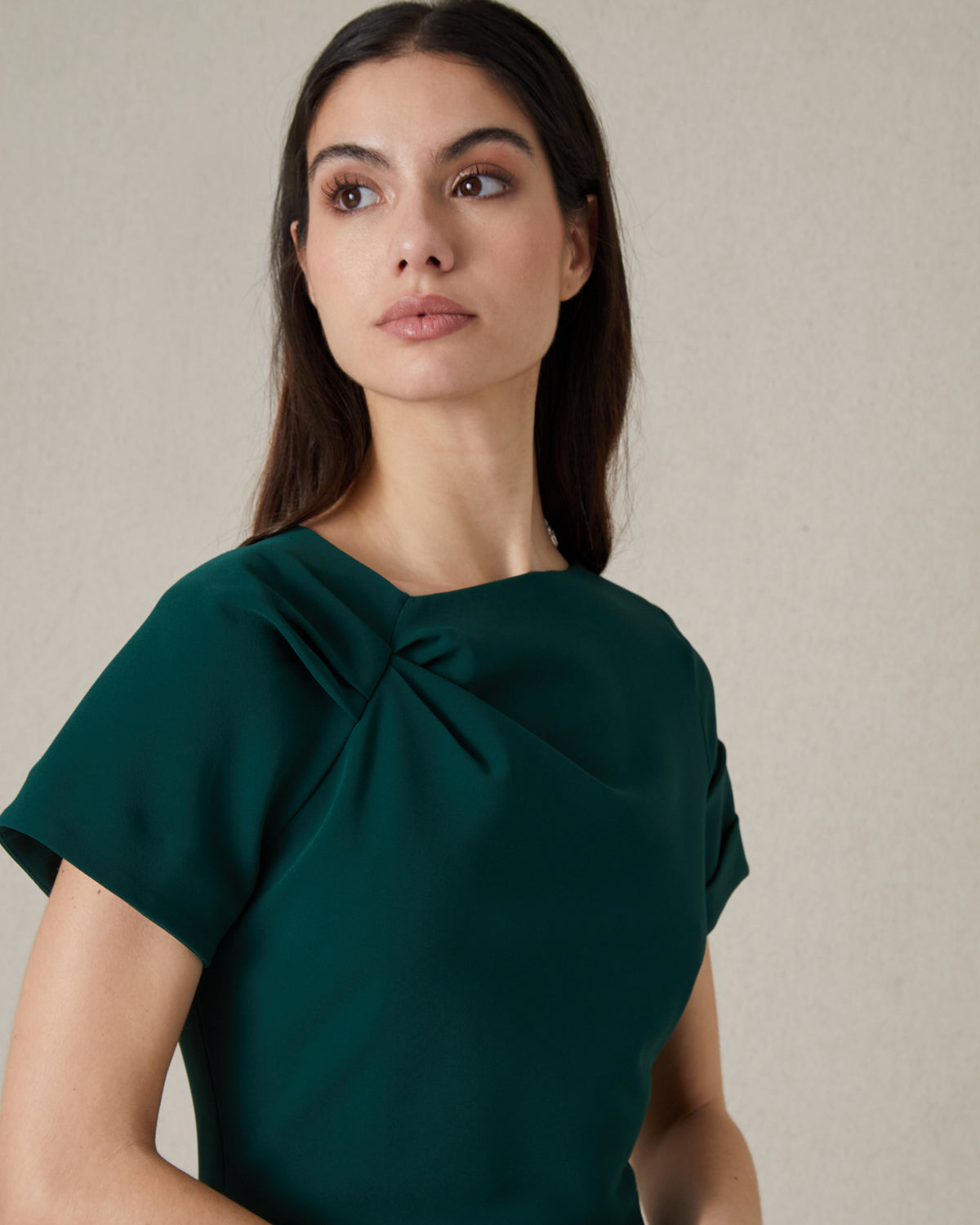 VESTIDO FRUNCE CUELLO